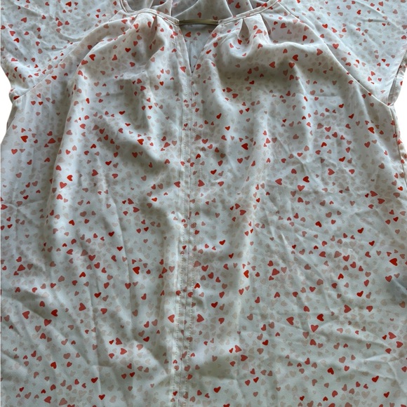 Apt. 9 Heart Print Flutter‎ Sleeve Top – Size Small - Picture 4 of 8